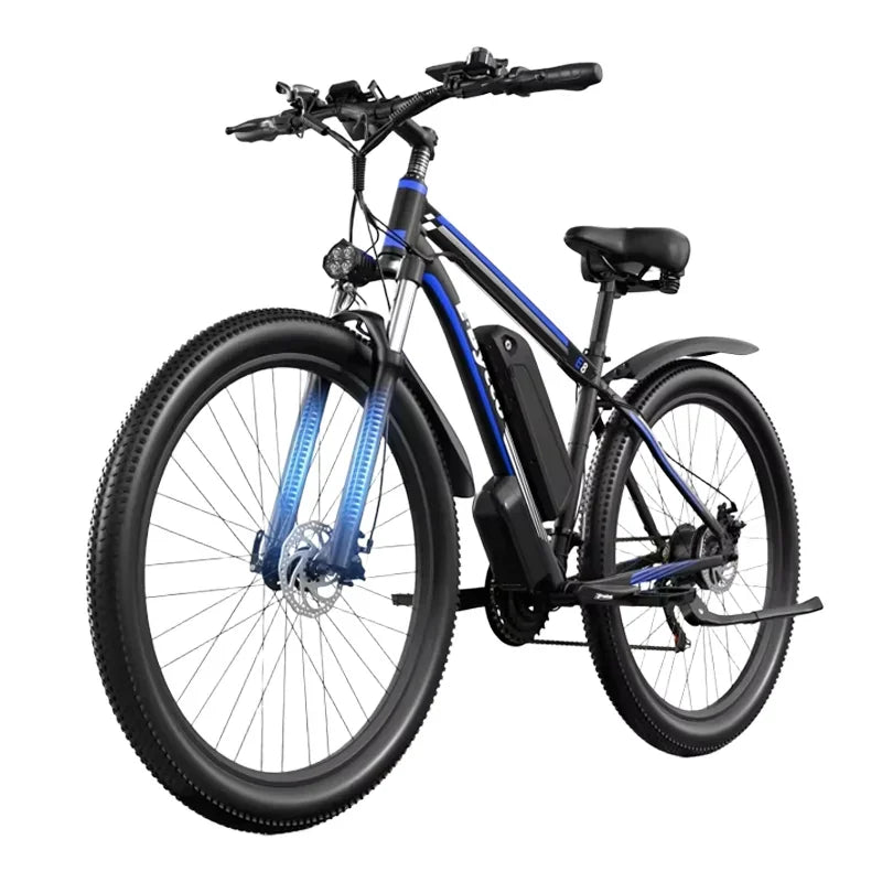Elcykel 750W motor 48V17,5Ah aftageligt batteri