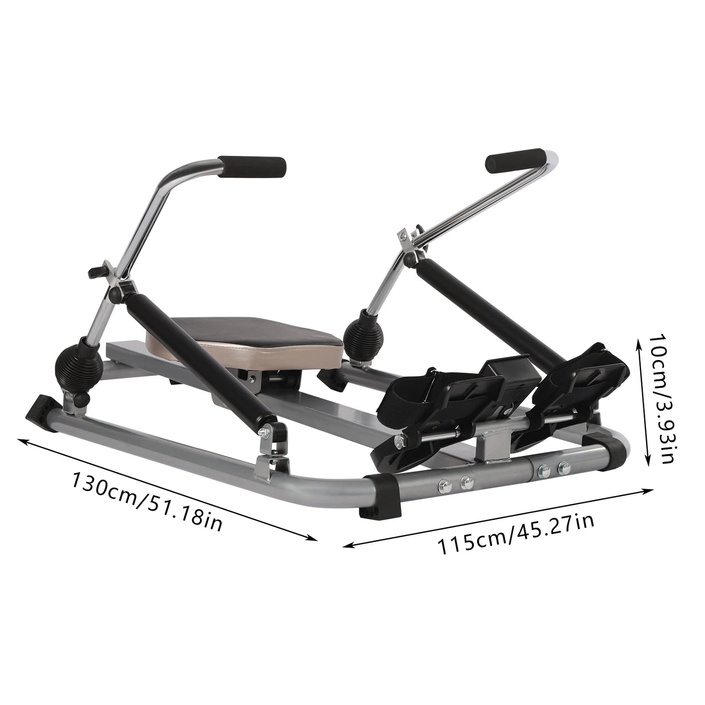 Roeimachine Hydraulisch Volledig Verplaatsbaar voor Thuis Cardio